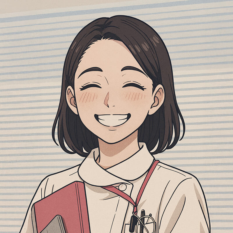 看護師の似顔絵